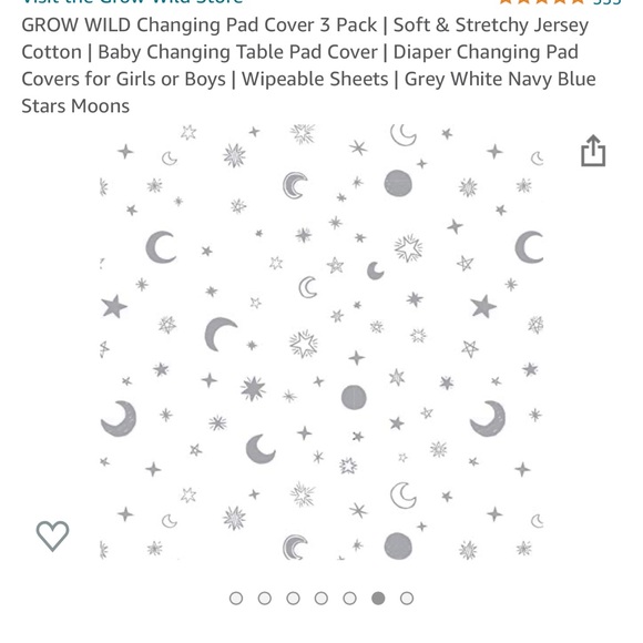 🆕 🌌🌙Changing Pad Cover 3 Pack | Soft & Stretchy Jersey - Picture 5 of 7